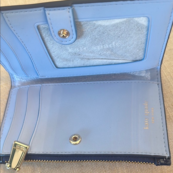 Kate Spade Navy and Red Floral Wallet - Picture 3 of 6